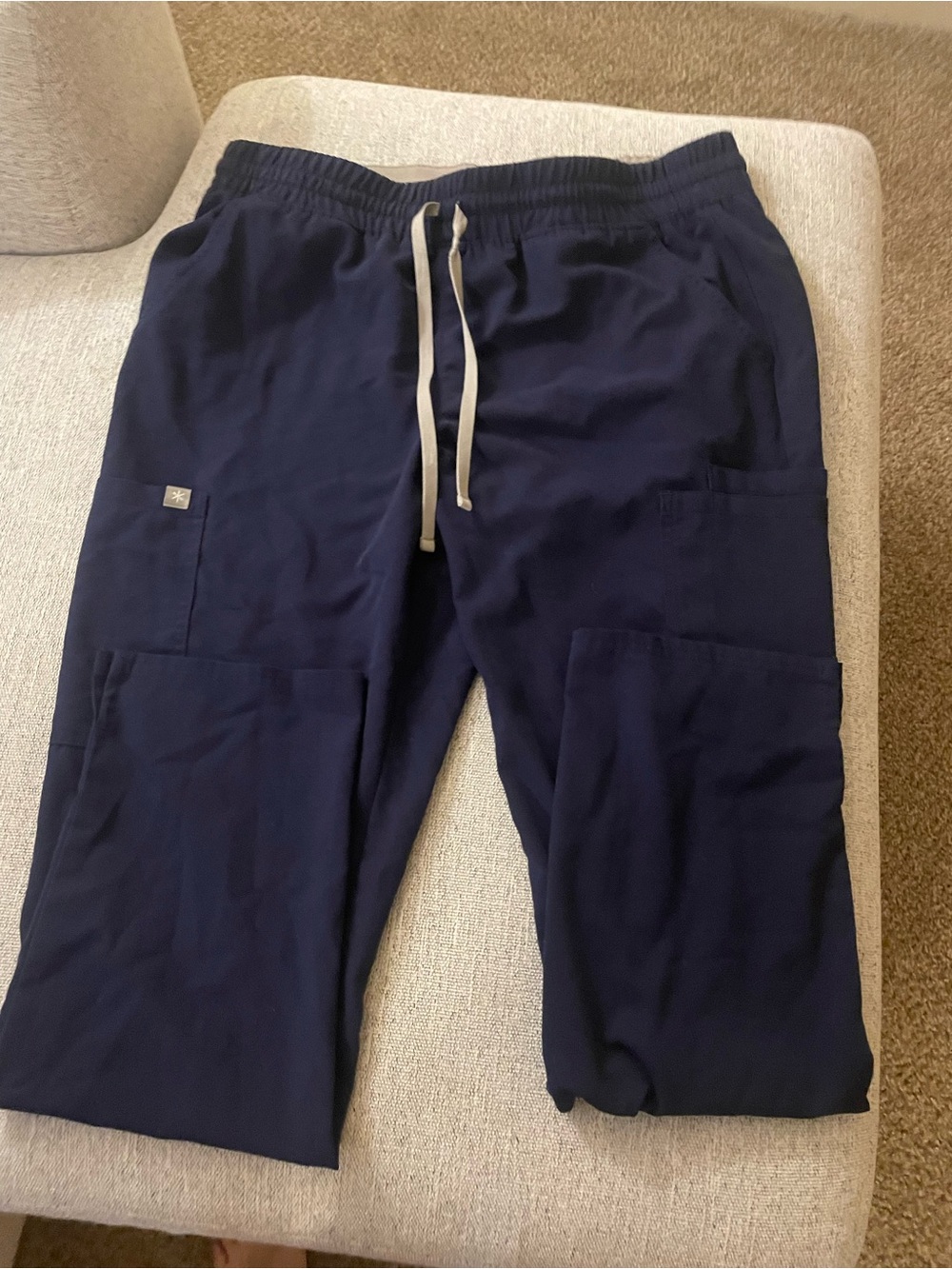 Women's Navy Cargo Drawstring Pants
